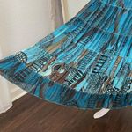 Sunny Leigh Mermaid Siren Core Blue Teal Brown Paisley Bohemian Midi Maxi Skirt L Large Photo 1