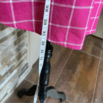 PUANLI Women's pink window pain plaid button down shirt tunic cat graphic XL Photo 8