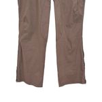 Athleta  Brown Hiking Utility Outdoor Bootcut Zip Ankle Pants Women's Size 10 Photo 3
