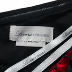 Lovers + Friends NWOT! Beatriz Gown Strapless Floral Velvet Maxi Black Red Small Photo 6