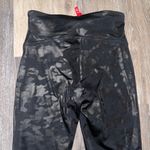 Spanx Black Shiny Faux Leather Camo Leggings - Size S Photo 5