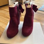 Copper Key Red sparkling, bow bootie Photo 1