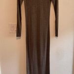T Alexander Wang Knit Longsleeve Maxi Bodycon Dress in Grey Sz XS Gray Photo 0