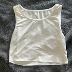 White Silk Halter Top Photo 0