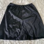 Vassarette  Black Mini Slip Sz Medium Lace Trimmed Slit Photo 4