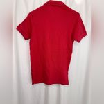 Burberry  London Slim Fit Polo Shirt Womens Red Embroidered Logo Size Small Photo 5
