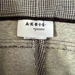 Akris Punto  black and white houndstooth pull on creased pant trousers size 6 Photo 6