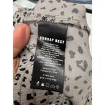 Sunday Best Women's Leopard Animal Print High Waist Wide Leg Cropped M Gray Size M Photo 6