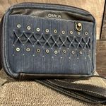 Chala Origami Crossbody Charm Shoulder Bag Denim Like Nu Euc Photo 0
