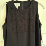 Evan Picone Evan Piconne Long Formal Dress in Black Size 10 NWT Beaded details Photo 1