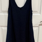 Knot Sisters Navy Blue Sleeveless Top Photo 0