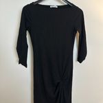 Reformation  Belmont Knit Dress in Black Size Small Photo 2
