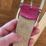 Y2K Pink suede, studded, leather belt Photo 3