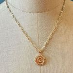 Gold tone G monogram pendant necklace Photo 0