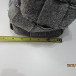 Alma Tonutti Grey Zipper Wool Woven Tote Handbag Made In Italy Satchel Gray Photo 4