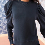 Ulla Johnson  Alair Pullover Women's Black Puff Sleeve Top Sweater size S Photo 0