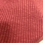 Madewell  Sweater Cardigan Top Scoopneck Cropped Buttons Front Textured Rust Pink Photo 7