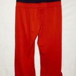 Nike  Yoga Workout Lounge Cropped Legging Pants Red Small (22x26)  Ankle Slit Photo 2