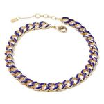 Amrita Singh Blue
Enamel Gold Link Chain Photo 0