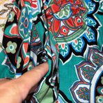 Women’s boutique small dress with pockets mandala geometric design summertime Green Photo 5