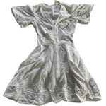 Jonathan Simkhai Dress Women 0 White Embroidery V Neck Eyelet Mini Cotton Photo 1