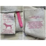 Y2K VICTORIA’S SECRET PINK White Fleece Campus Sweatpants Red Patch Letters Sz L Size L Photo 7