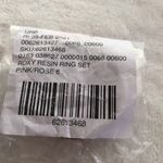 Urban Outfitters Roxy Resin Ring Set, pink/rose size6, new Photo 4