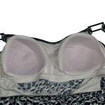 MagicSuit Tankini Top Built In‎ Bra Leopard Print Black White Grey Size 12 Photo 4