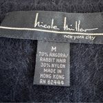 Nicole Miller Vintage Black Angora Rabbit Sweater Set Made In Hong Kong Size M Photo 7