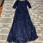 La Femme 28053 Floral Embroidered Mesh A- Line Gown 8 Photo 2