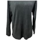 Sweet Romeo  Pullover Sweater Long Sleeve Jewel Neck Side Slits Black W US S NWT Photo 3