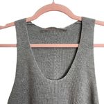 Athleta Gray Linen Blend Ribbed Tank Top Photo 3