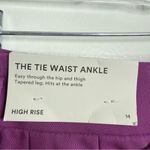 Ann Taylor NWT The Belted High Waist Taper Dress Pant in Twill Size 14 Work Wear Photo 10