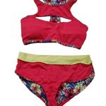 Chamela Floral Bikini Swimsuit Womens Small Two Piece Lined Swimwear Photo 7