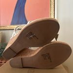 Steve Madden Udell Leather Slip On Cork Wedge Slingback Sandals White NEW 9.5 Photo 5