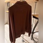 Aerie  Brown Crew Neck Button Down Photo 4
