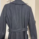 Halogen Black Wool Coat Size S Women's Long belted dress wide lapel Photo 5