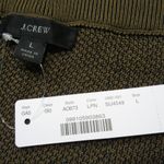 J.Crew NWT A-line Midi in Light Pecan Navy Fringe Wrap Sweater Skirt L Photo 4