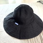 Wallaroo Victoria Diva Black Poly Straw Hat. Size Medium. Photo 0