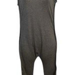 Rue 21 Women Grey With Black Stripes Jumpsuit Size M Sleeveless Stretch Summer Photo 0