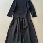 Rib Knit Fit & Flare Skirted Sweater Dress Blue Size XXS Photo 0