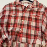 Sundays  Emma Shirt in Red Plaid size‎ Small Photo 8