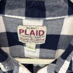 Old Navy  Womens Plaid Shirt Top Long Sleeve‎ Button Down Checkered Blue White Photo 1