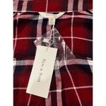 Sim and Sam slim flannel plaid shirt size M Red Size M Photo 2