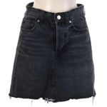 H&M Black Denim Mini Skirt Photo 0