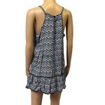 IslandHaze Spaghetti Strap Blue and White Print Mini Coverup Dress Womens Medium Photo 5