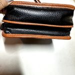 Esprit VTG  Accessories Cross Body Bag Magnetic Snap Leather Black Brown Photo 3