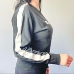 Champion Athletic Holographic Stripe Cropped Crew Neck Sweatshirt Size Medium Photo 1