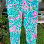 Lilly Pulitzer Luxletec Pants Floral Resort Beach Gold Hot Pink Green Sri Lanka Photo 0