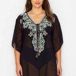 MiracleSuit  Black Cloisonne Cover-Up Size L Photo 0